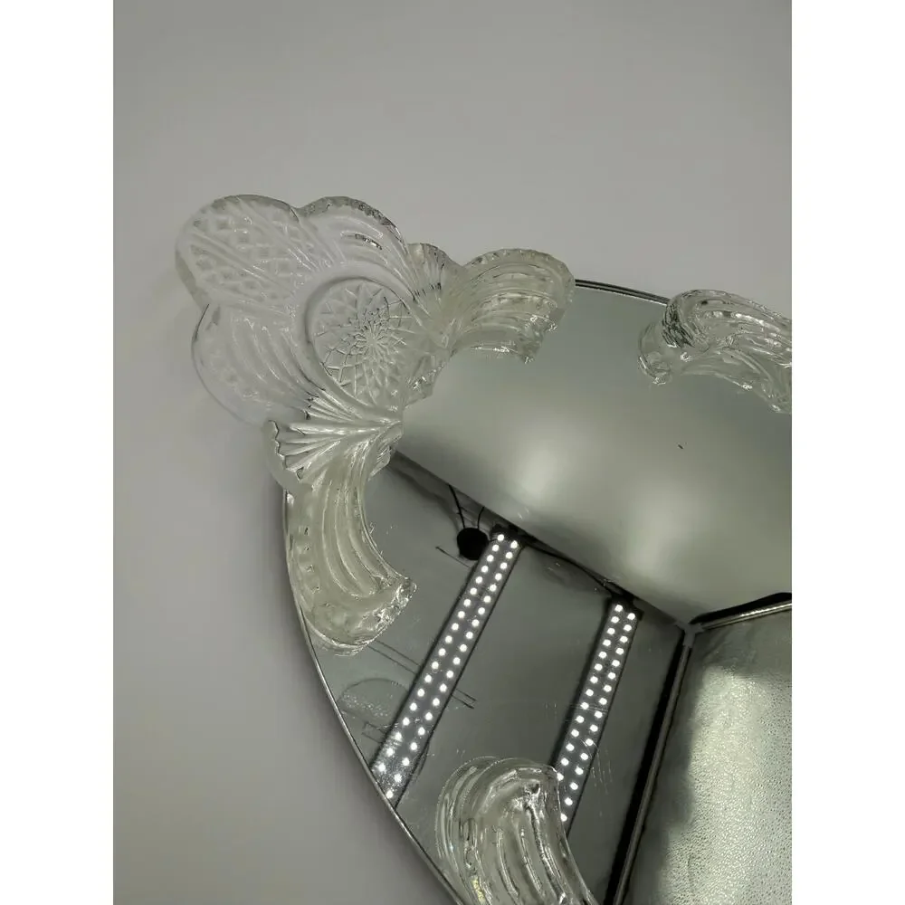 1990's Shannon Crystal by Godinger Mirrored Vanity Tray